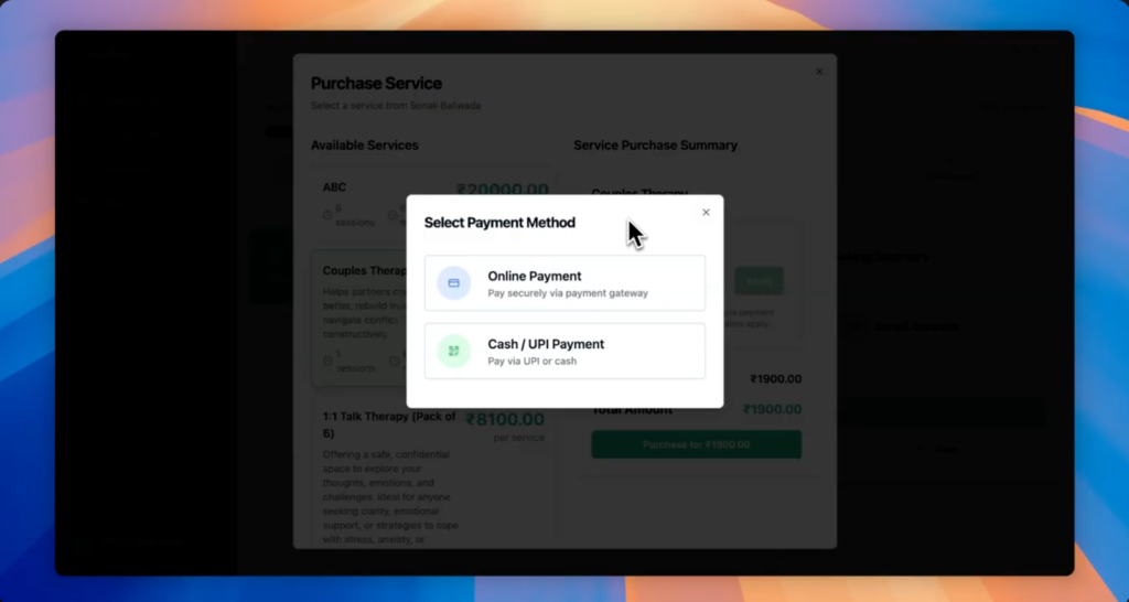 PractiPal UPI/Cash and Razorpay Payment Guide